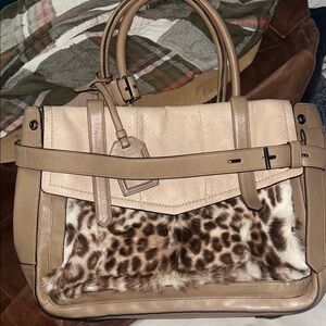 Rare Reed Krakoff Boxer tote bag with calf hair